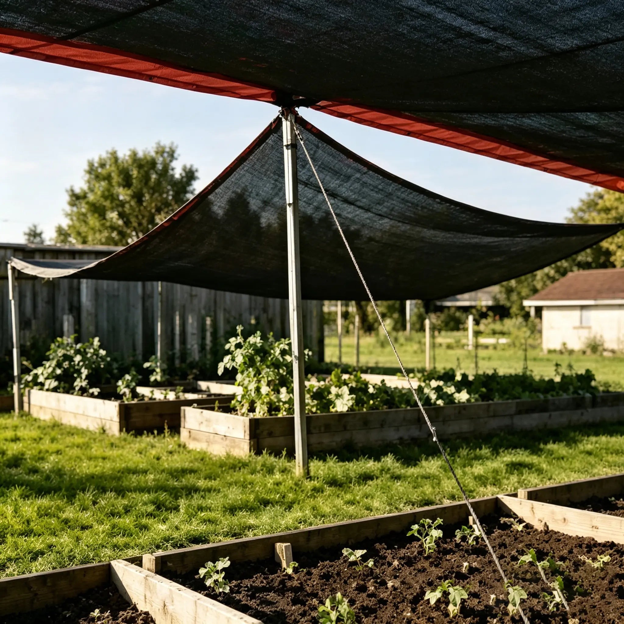 Premium 93% Blackout Shade Cloth - 10x13 Ft UV-Resistant Outdoor Netting with Reinforced Rivets for Camping, Garden, Patio, and Greenhouse Use
